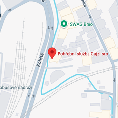 Mapa — provozovna Brno, Koliště 279/65